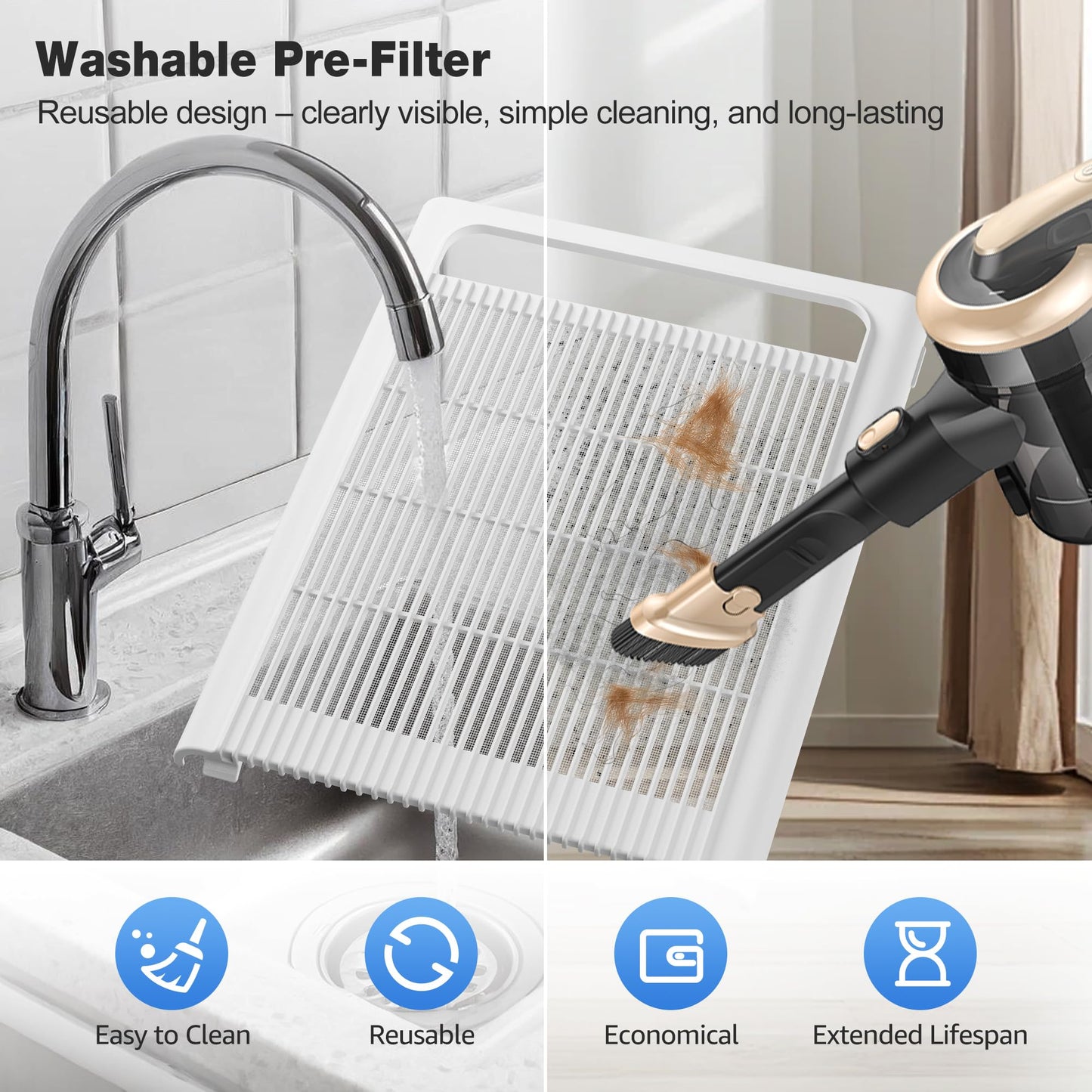 KNKA APH4000 Air Purifier for Home and Large Rooms Up to 1,695 Ft²