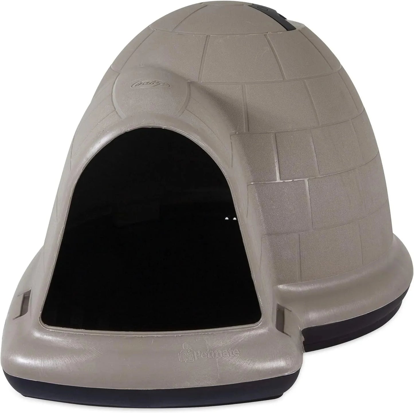 Petmate Indigo Dog House (Igloo Dog House, Made in USA with 90% Recycled Materials, All Weather Protection Pet Shelter) for XL Dogs 90 to 125 pounds, Made in USA