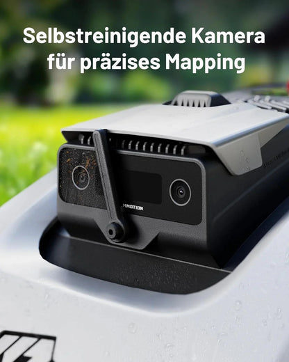 YUKA Mini 500H Robot Lawn Mower Reception 0.12 Acre, Max. 0.17 Acre, Ultrasense AI Vision+ RTK Positioning, Auto Mapping, App Control,45% Slope, Cutting Height 2''~3.5'', 3 Mowing Zones