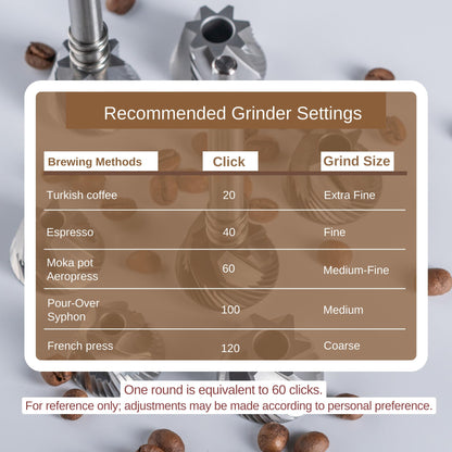 KINGRINDER K6 Manual Hand Coffee Grinder - Stainless Steel Burr Mill