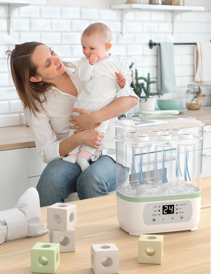 MOMCOZY Electric Steam Baby Bottle Sterilizer & Dryer