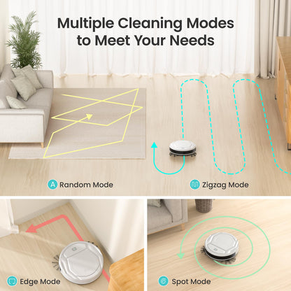 LEFANT Robot Vacuum Cleaner with Strong Suction & Wi-Fi Control