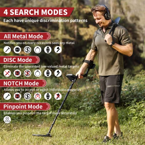 ULHUND Upgraded Metal Detectors for Adults-Professional Higher Accuracy and Sensitivity 9 Gold Detector