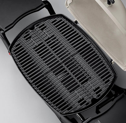 Weber Q 2200 Portable Gas Grill, 1-Burner, Titanium, 12,000 BTU, 280 sq in Cooking Area