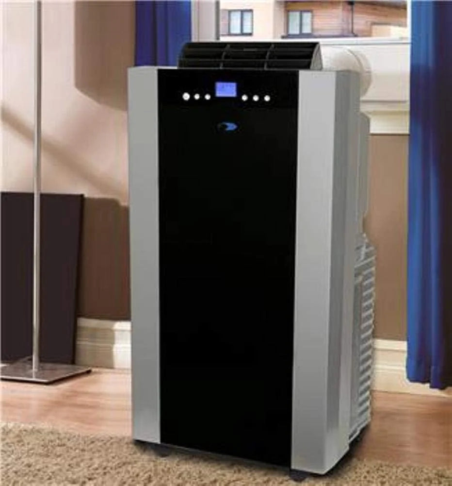 Whynter ARC-14S 14,000 BTU Dual Hose Portable Air Conditioner with Dehumidifier and Fan for Rooms Up to 500 Square Feet, Includes Storage Bag, Platinum/Black, AC Unit Only
