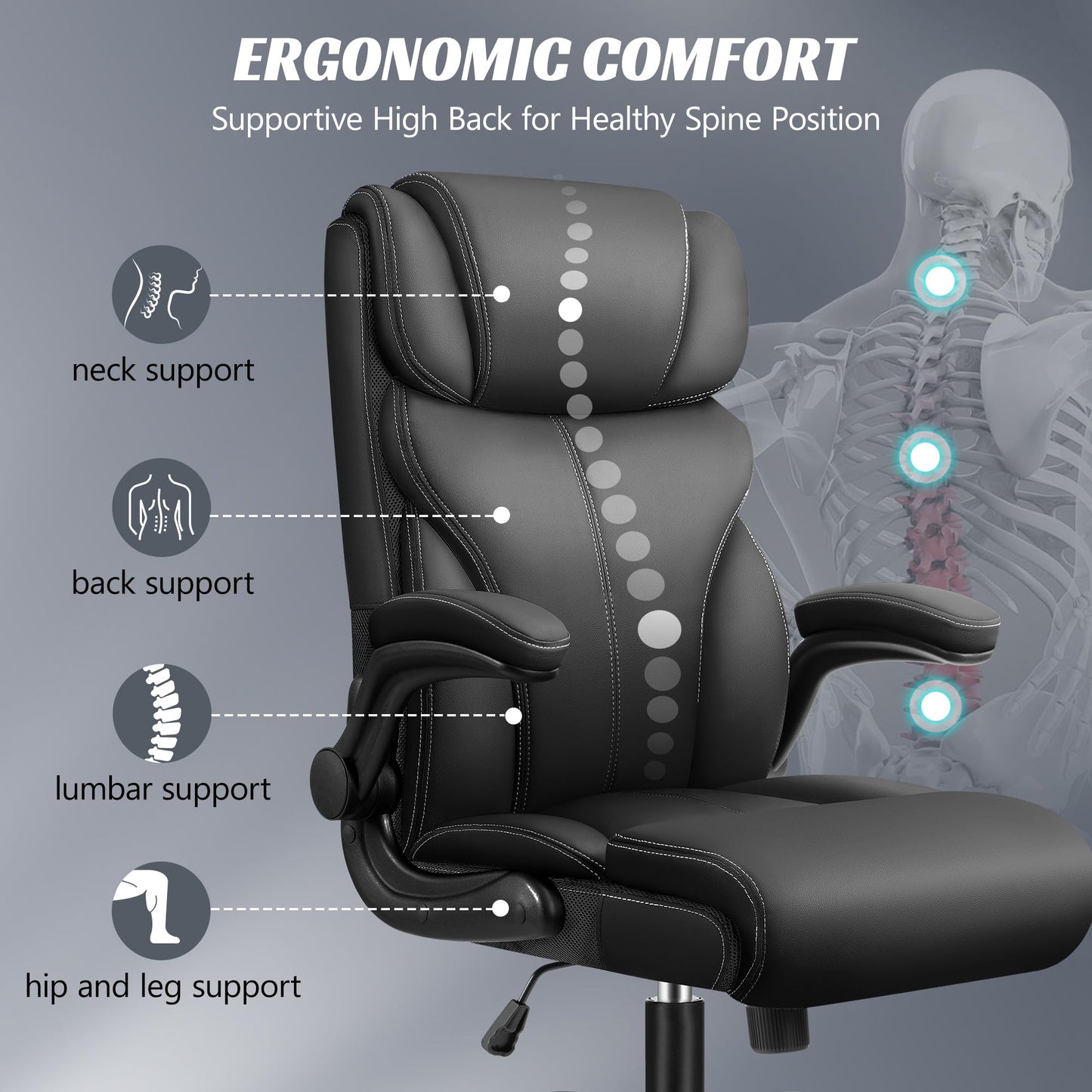 HEROSET Ergonomic Big and Tall Executive Office Chair