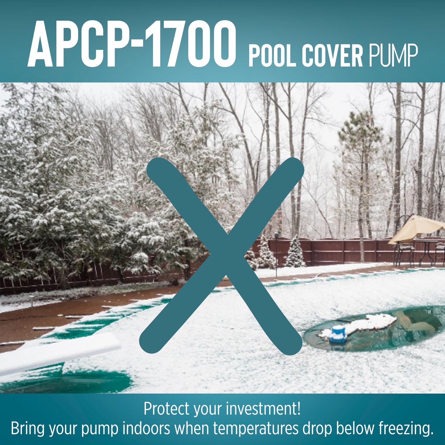 LITTLE GIANT APCP-1700 Automatic Submersible Pool Cover Pump