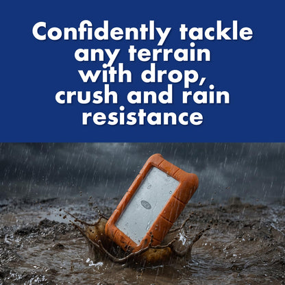 LACIE Rugged 5TB Portable External HDD - USB 3.0/2.0