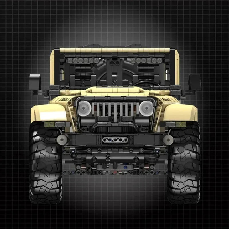 Technical Car Toys The Motorized Wrangler SUV Car Model Building Block Brick Kids Christmas Gift