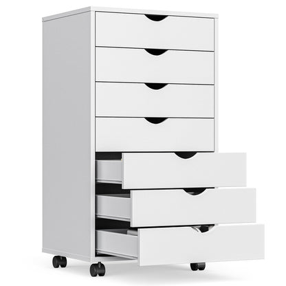 OLIXIS 7 Drawer Mobile File Cabinet with Wheels for Home Office