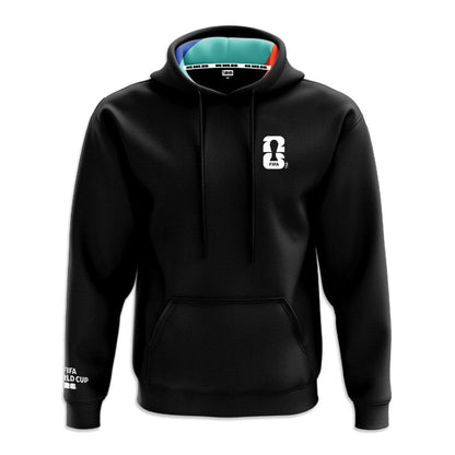 FIFA World Cup 2026™ Pattern Black Hoodie - Unisex