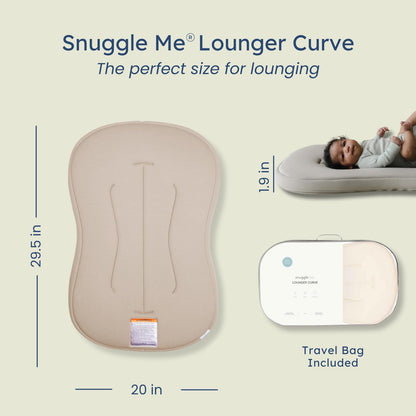 SNUGGLE ME Baby Lounger Curve - Organic Cotton Infant Nest