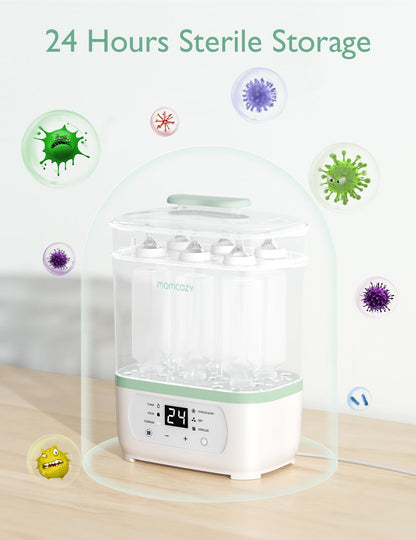 MOMCOZY Electric Steam Baby Bottle Sterilizer & Dryer