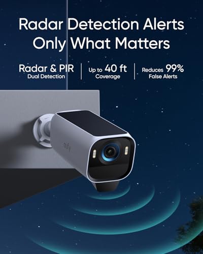 eufy Security eufyCam S3 Pro 4 Cam Kit, Solar Camera Outdoor Wireless, MaxColor Night Vision, 4K Security Camera with Solar Panel, Face Recognition AI, Expandable Local Storage, No Monthly Fee : Electronics