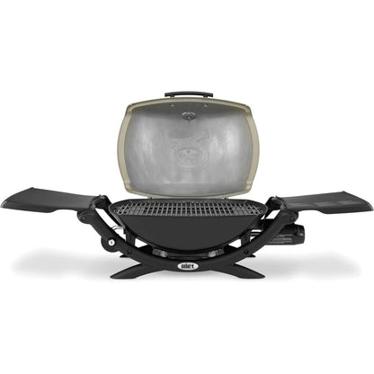 Weber Q 2200 Portable Gas Grill, 1-Burner, Titanium, 12,000 BTU, 280 sq in Cooking Area
