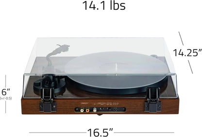 Fluance RT81+ Vinyl Turntable, VM95E Cartridge, Walnut