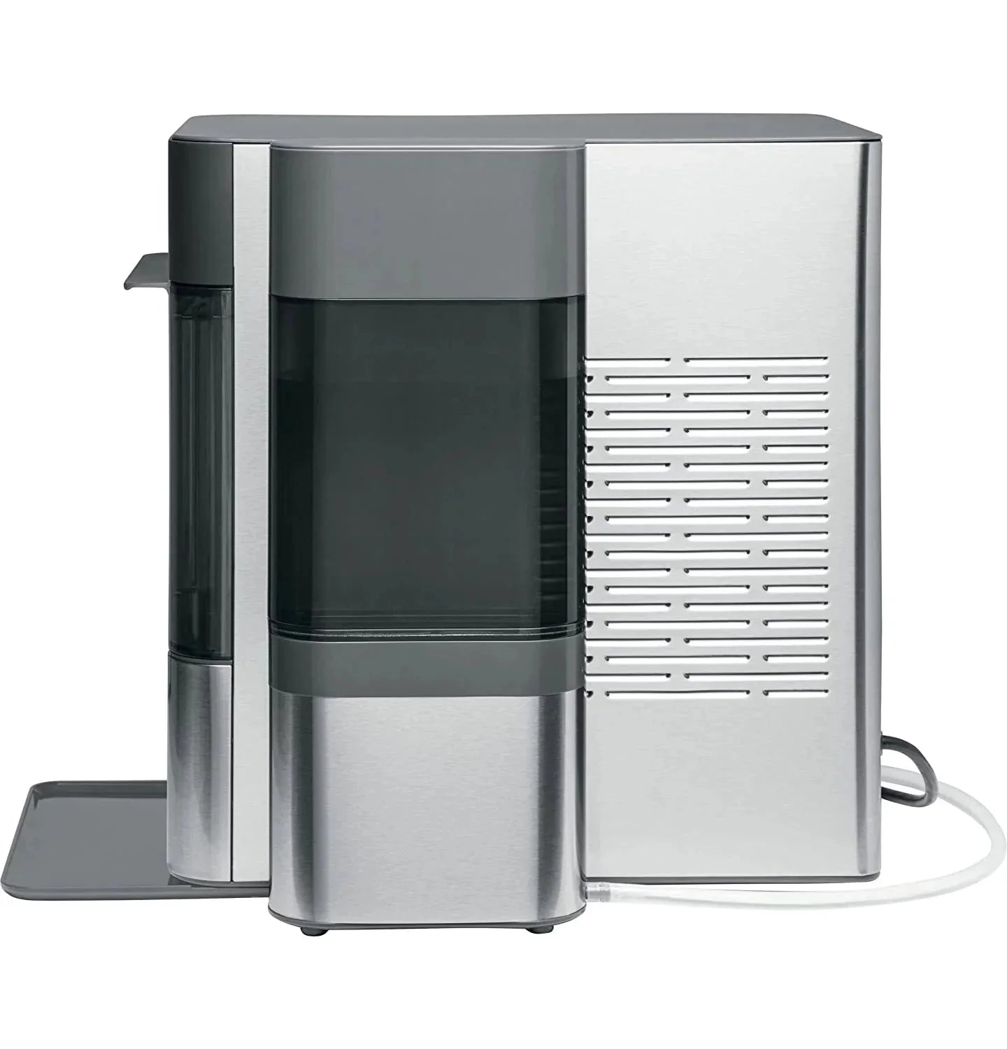 Countertop Nugget Ice Maker | Ice Machine with WiFi Connectivity | Smart Home Kitchen Essentials | Black Stainless