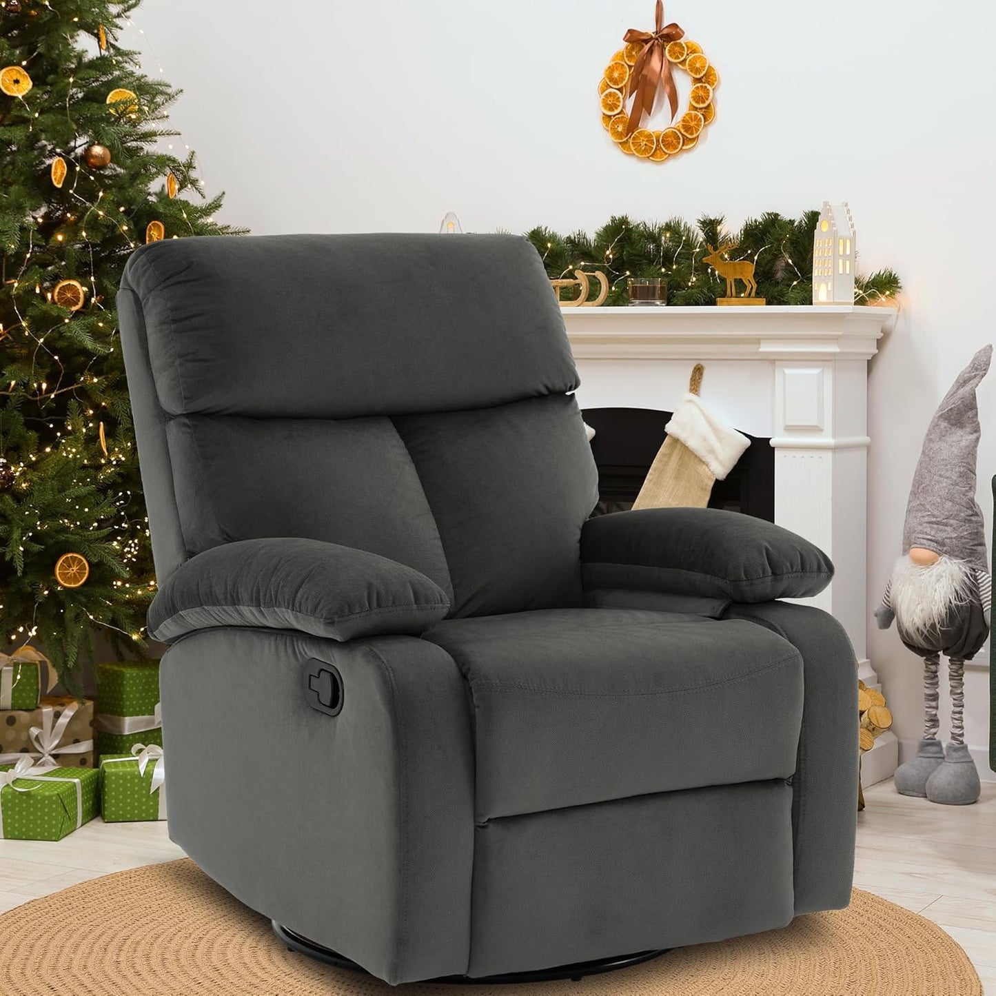 Small Swivel Rocker Recliner Chair for Compact Spaces