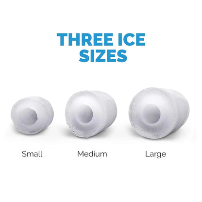Newair Portable Ice Maker 50 lb. Daily, 12 Cubes in Under 7 Minutes - Compact Countertop Design - 3 Size Bullet Shaped Ice - for Kitchen/Office/RV/Bar - Stainless Steel
