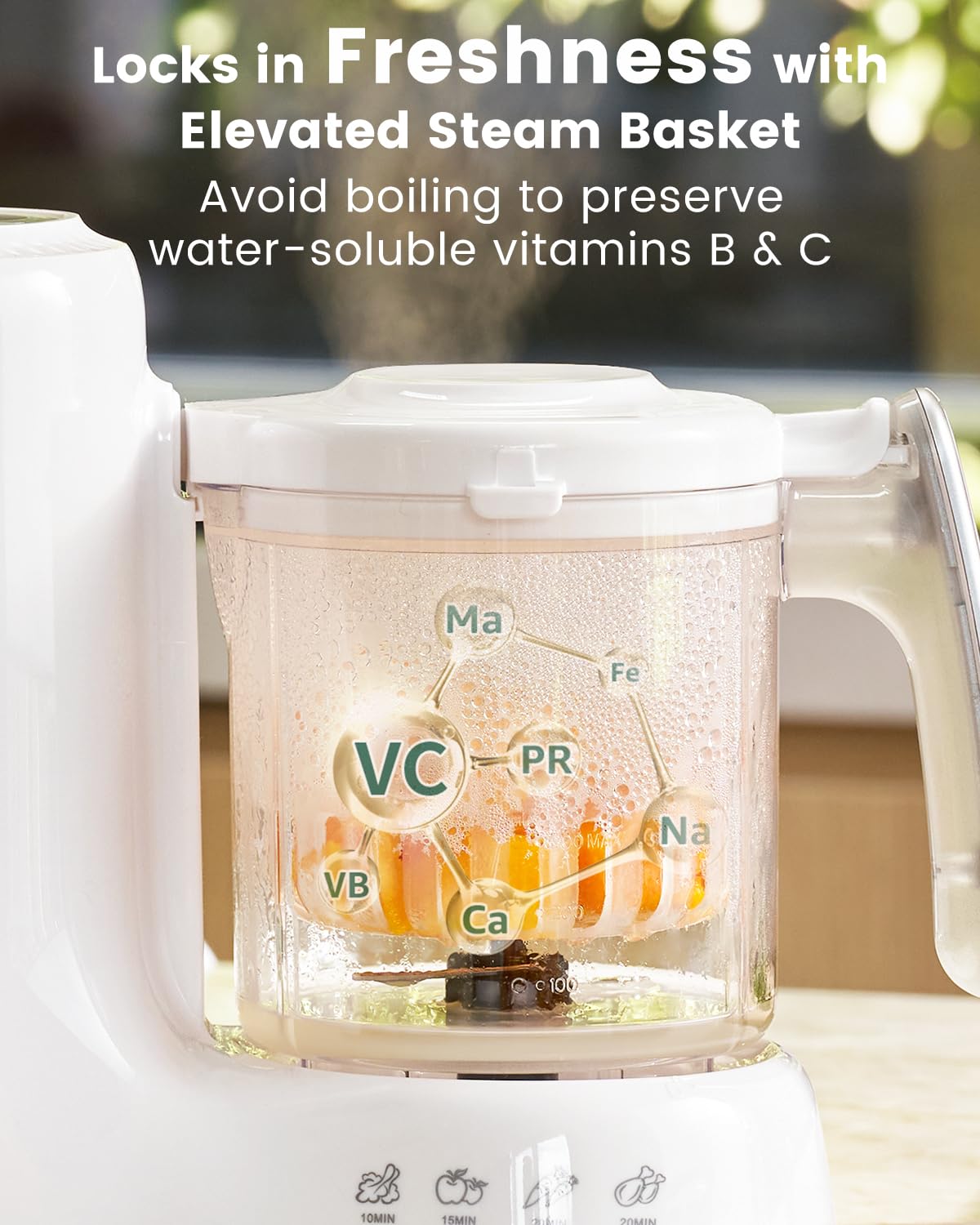 GROWNSY Baby Food Maker - One Step Steamer & Grinder