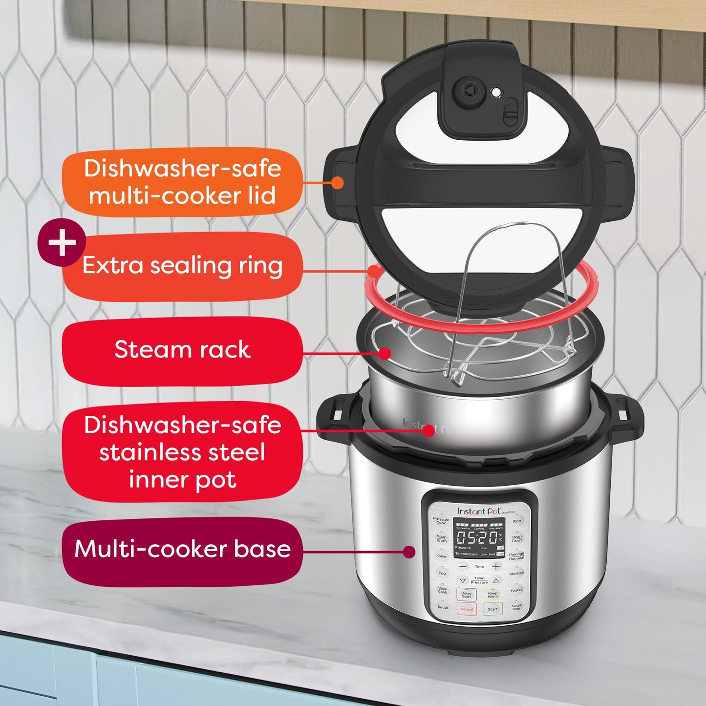 INSTANT POT Duo Plus 9-in-1 Multicooker with App & Recipes