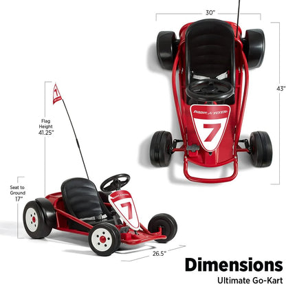 Radio Flyer Ultimate Go-Kart, 24V Ride-On Toy, Ages 3–8