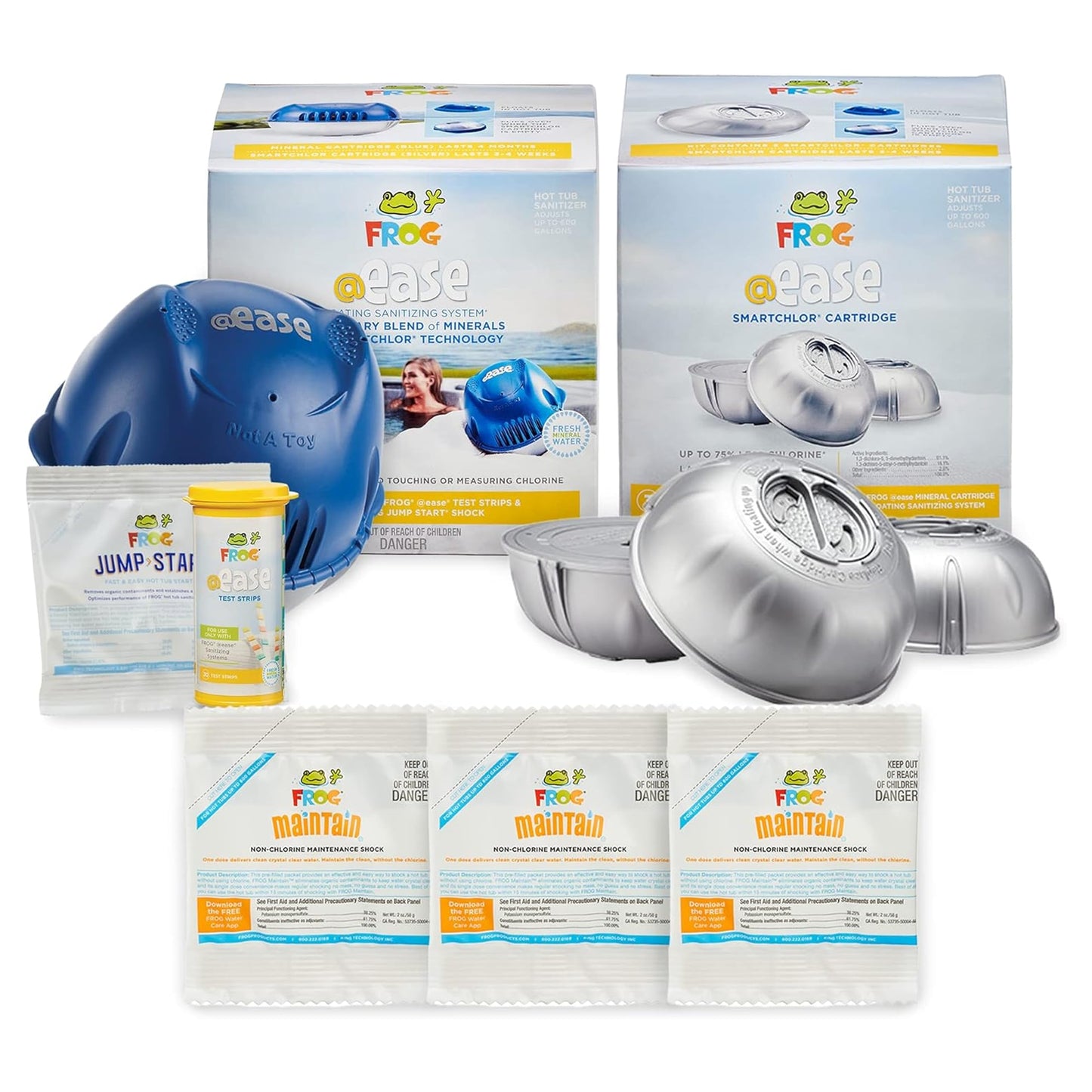 FROG @Ease Hot Tub Floating Sanitizer System - 4 Month Bundle