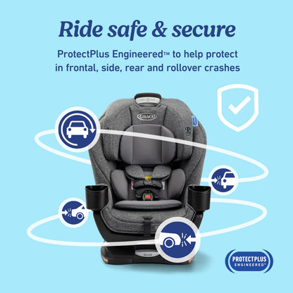 GRACO Extend2Fit Convertible Baby Car Seat - 3-in-1 Rear & Forward Facing