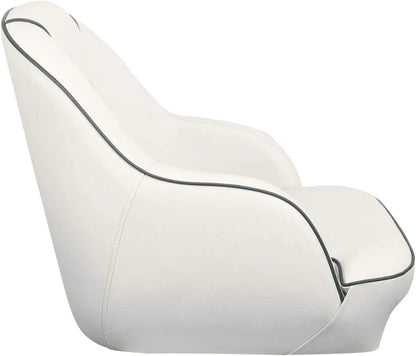 Bucket Pontoon Boat Seat (White/Blue)