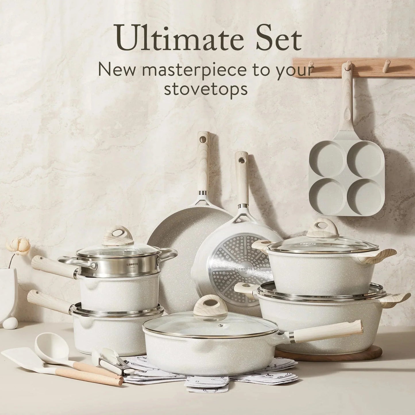 Carote Induction Kitchen Cookware Sets