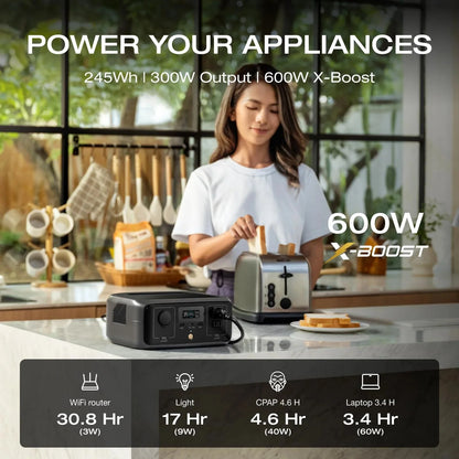 EF Ecoflow 245Wh LiFePO4 Battery Power Station RIVER 3