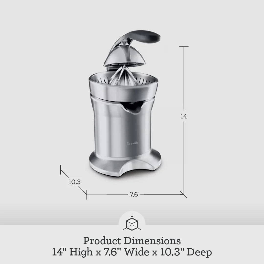 Breville 800CPXL Citrus Press Pro Juicer, Stainless Steel