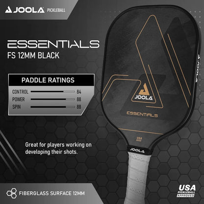 Essentials Pickleball Paddles with Reinforced Fiberglass Surface and Honeycomb Polypropylene Core