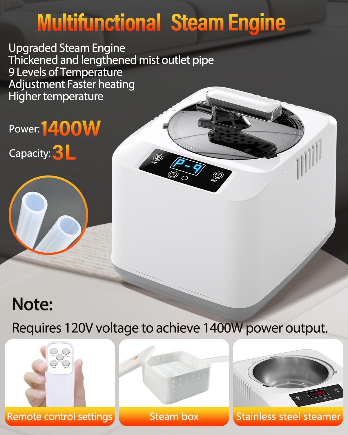 KASUE Portable Steam Sauna Tent - Infrared Home Spa