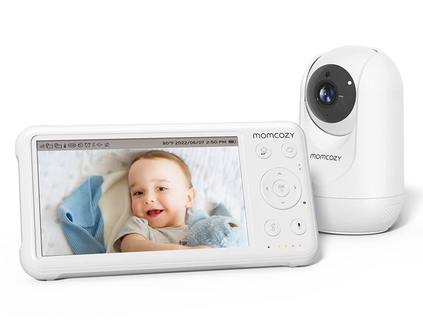 MOMCOZY Video Baby Monitor 1080P HD with Night Vision