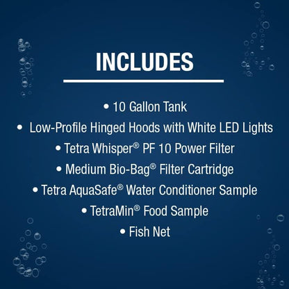 Complete LED Aquarium 55 Gallons, Includes LED Lighting, Filtration, Heater and Accessories