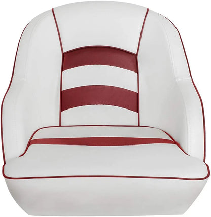 Bucket Pontoon Boat Seat (White/Blue)