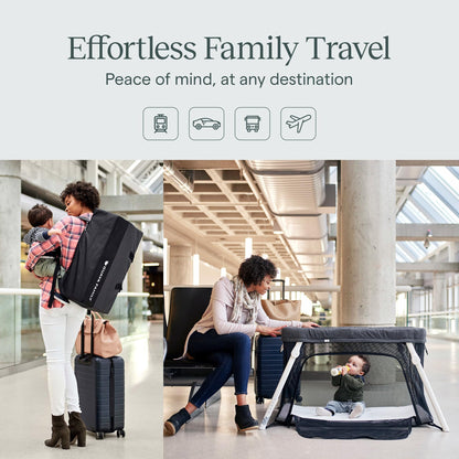 GUAVA FAMILY Travel Crib - Portable Baby Bed with Backpack Design