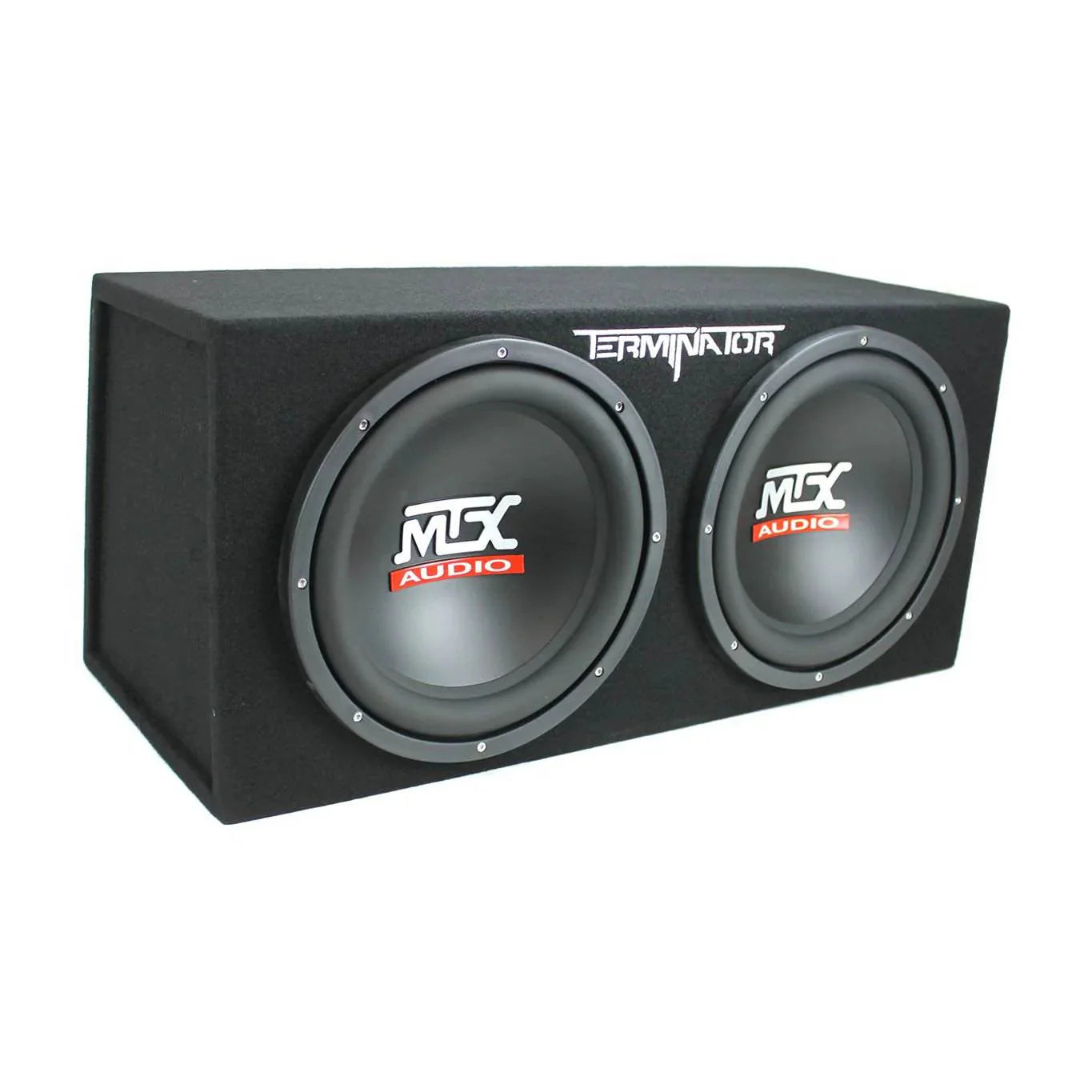MTX TNE212D 12" 1200W Dual Loaded Subwoofer Box + 1500W Amplifier + Capacitor