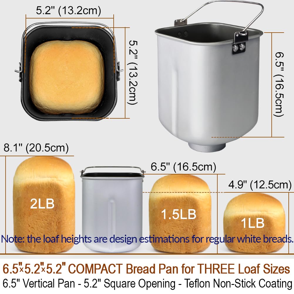 KITCHENARM 29-in-1 Smart Bread Machine with Gluten-Free Setting