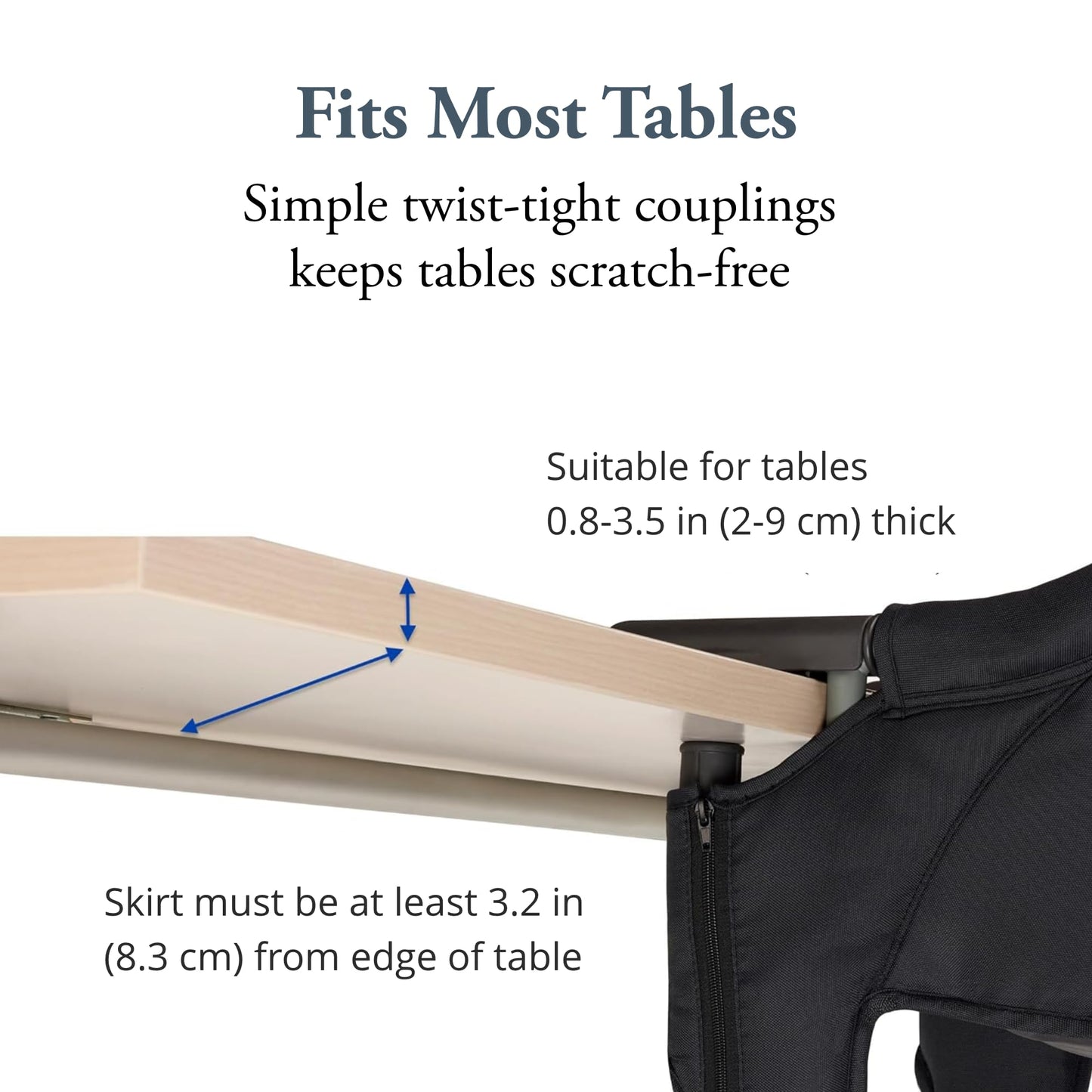 INGLESINA Fast Table Chair with Tray - Portable Baby High Chair