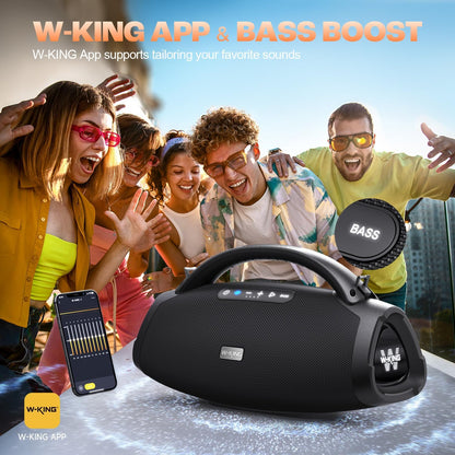 W-KING X20 Bluetooth Party Speaker, 330W, IPX7, 7.5" Subwoofer