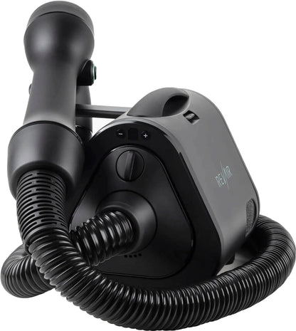 Reverse-Air Hair Dryer with Hair Clips – Black