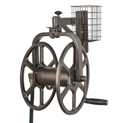 LIBERTY GARDEN 712 Single Arm Multi-Directional Garden Hose Reel