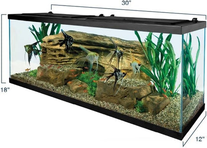 Complete LED Aquarium 55 Gallons, Includes LED Lighting, Filtration, Heater and Accessories