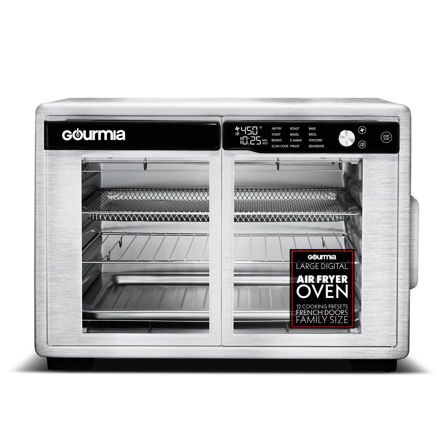 GOURMIA French Door Air Fryer Oven - 37 Qt Convection Toaster