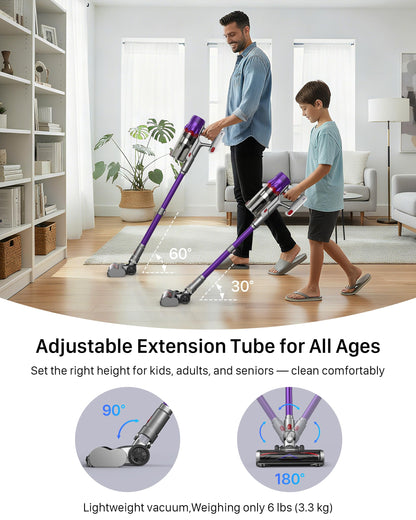 IXLION Cordless Vacuum Cleaner - Powerful, Lightweight HEPA Stick