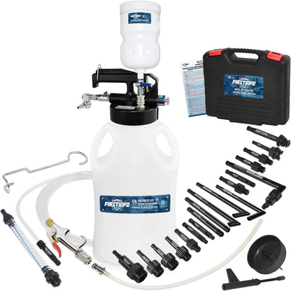 Patented 10L Automatic Transmission Fluid Pump ATF Refill System Dispenser Extractor with 21 Pcs ATF Filler Adapters&Refilling Funnel + Drainer and Refill Kit