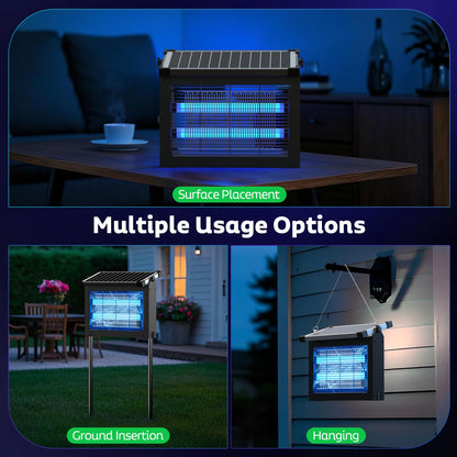 ONBEAM Solar Bug Zapper Outdoor - Waterproof Mosquito Killer