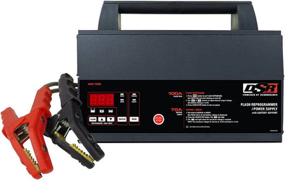 ProSeries INC100 Fully Automatic Battery Charger and Flash Reprogramming Power Supply with Service Mode, 100 Amps, 12 Volts, Black, 1 unit
